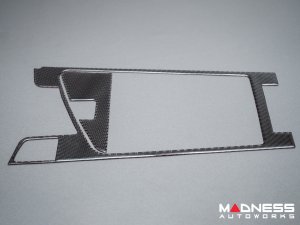 Alfa Romeo Giulia Center Console Cover Trim - Carbon FIber - Flexible / Self Adhesive 